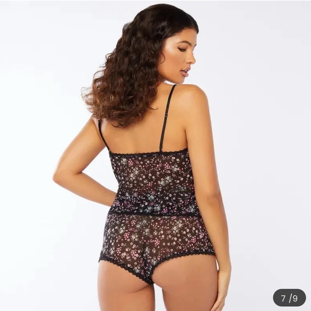 Savage X Fenty Floral Mesh Lingerie Set – Top 3X / Bottom 2X - Picture 2 of 12